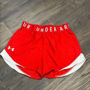 Under Armour Women's Vibrant Red Athletic Shorts
